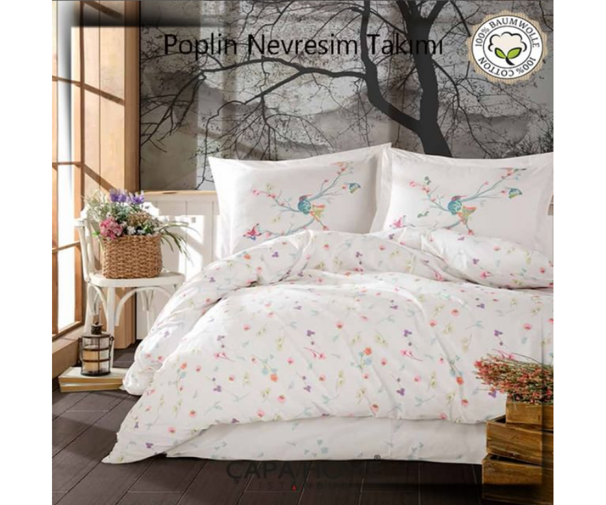 Çapa Home Poplin Nevresim Takımı %100 pamuk